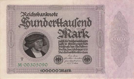 100000 Mark 1923 ro.82c M